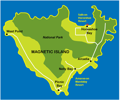 Magnetic Island Schoolies Accommodation Map